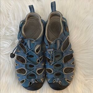 KEEN kids Blue Outdoor Sandals. 4